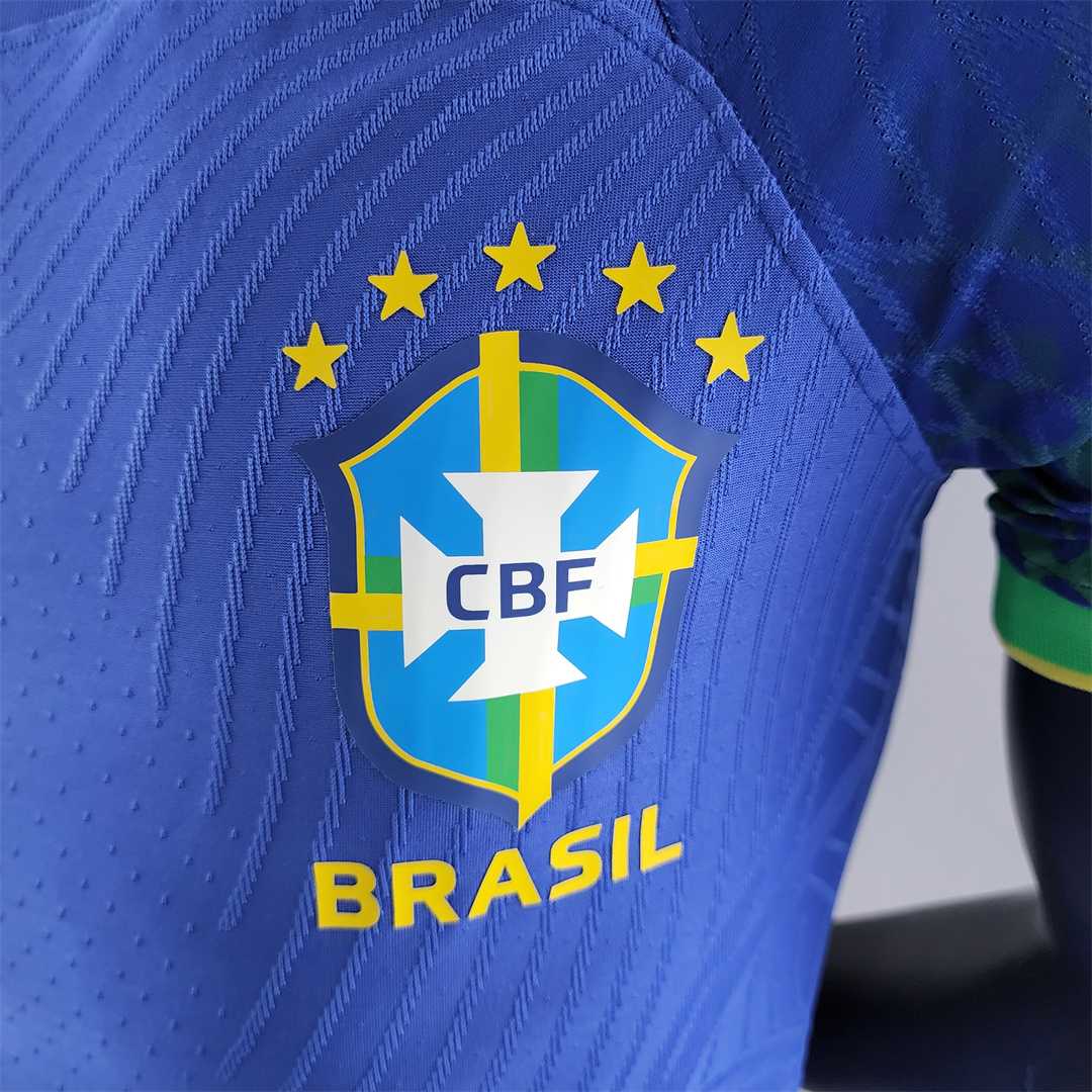 Brazil 2022 World Cup Away Soccer Jersey(Player)